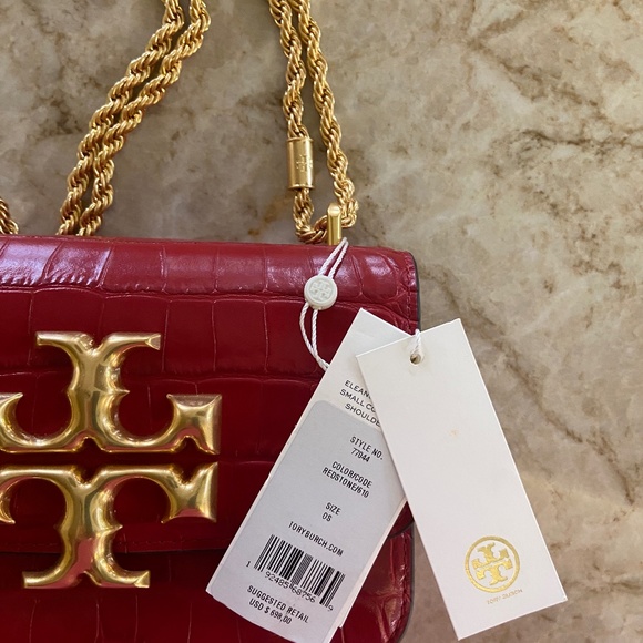 TORY BURCH SMALL ELEANOR EMBOSSED HANDBAG - Picture 8 of 9